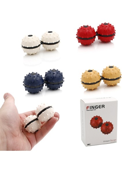 Kırmızı Stil Masaj Dekompresyon Gyro Topu Parmak Oyuncakları Fidget Er Ingertip Dönen Yapışık Gyro Antistres Oyuncak El Dönen Top (Yurt Dışından)