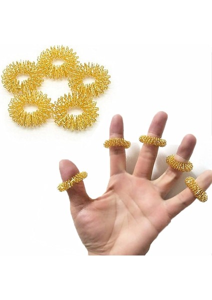 Rastgele 5 Adet Tarzı 5 Adet Parmak Masajı Masaj Halkası Sağlık Seti Evde Kullanım Sağlık Araçları Akupunktur Figürü Masajı Relax Parmak El Bakımı (Yurt Dışından)