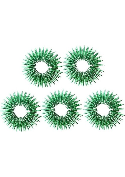 5 Adet Yeşil Stil Ky Duyusal Anksiyete Yüzüğü Parmak Masajı Için El Akupunktur Masajı Fidget Yüzükler Oyuncak Stres Giderici Dolaşım Yüzükleri (Yurt Dışından)