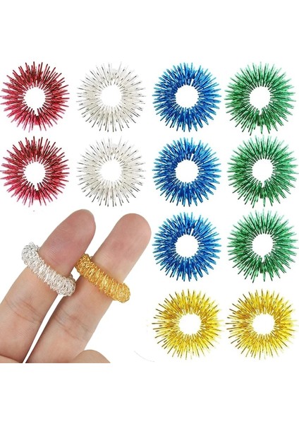 5 Adet Yeşil Stil Ky Duyusal Anksiyete Yüzüğü Parmak Masajı Için El Akupunktur Masajı Fidget Yüzükler Oyuncak Stres Giderici Dolaşım Yüzükleri (Yurt Dışından) fiyatları