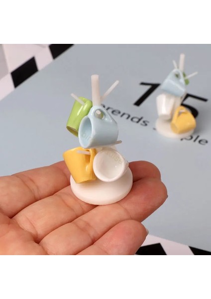Mavi Set Stili 1:12 Evcilik Aksesuarları Çay Bardağı Seti Raf Bardak Tutucu Minyatür Oyuncaklar Oyna Pretend Mutfak Mobilya Barbie Evi OB11 Bebek Için (Yurt Dışından) fırsatları