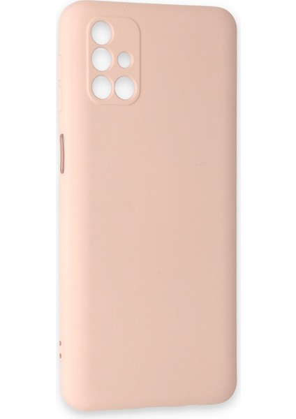 Samsung Galaxy M31S Kılıf Nano Içi Kadife Silikon - Pudra 300099 fiyatları