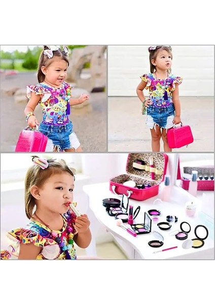 Çocuk Makyajı D Stili Çocuk Makyaj Oyuncaklar Kızlar Için Moda Bebek Comestic Box Makyaj Kızlar Için Makyaj Oyuncaklar Makyaj Oyna Pretend Oyuncaklar Gerçek Değil Makyaj (Yurt Dışından) indirimleri