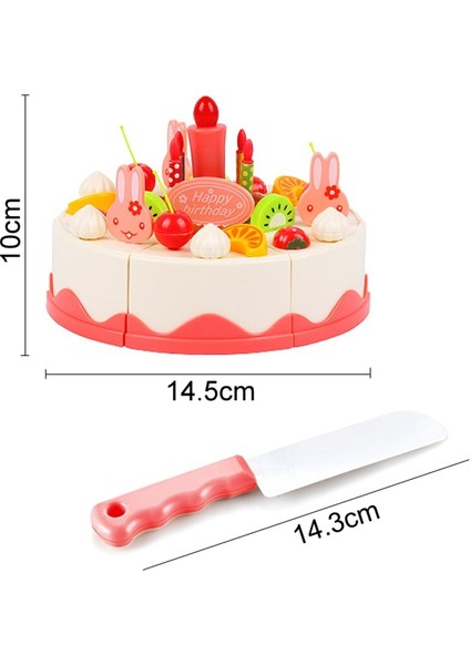 62 Adet Hafif Stil Dıy Adet Doğum Günü Pastası Oyuncak Mutfak Seti Gıda Erkek Kız Bebek Çocuk Playset Için Meyve Kesme Oyuncaklar Oyna Pretend Eğitici Hediye (Yurt Dışından) fiyatları