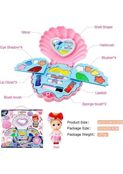 NO.133801 Stili Oyna Pretend Moda Çocuk Kozmetik Makyaj Seti Güvenli Yıkanabilir Çocuklar Kız Bebek Oyuncakları Için Prenses Güzellik (Yurt Dışından)