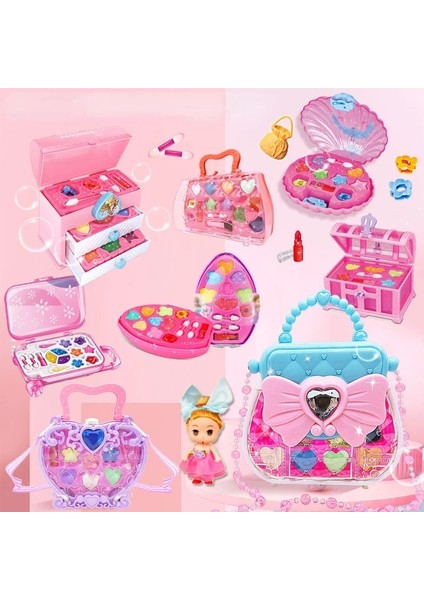 NO.133801 Stili Oyna Pretend Moda Çocuk Kozmetik Makyaj Seti Güvenli Yıkanabilir Çocuklar Kız Bebek Oyuncakları Için Prenses Güzellik (Yurt Dışından) fiyatları
