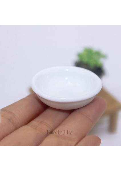 1 ADET-C3037 Tarzı Dollhouse Minyatür Seramik Beyaz Plaka Modeli Oyna Pretend Için Mini Mutfak Bulaşık Pişirme Gereçleri Oyuncak Aksesuarları (Yurt Dışından) fırsatları