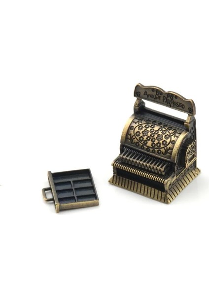 Kırmızı Stil 2022 Yeni Vintage Metal Yazarkasa Bebek Ev Dekorasyonu Için 1:12 Evcilik Mobilyası Minyatür Aksesuarlar (Yurt Dışından)