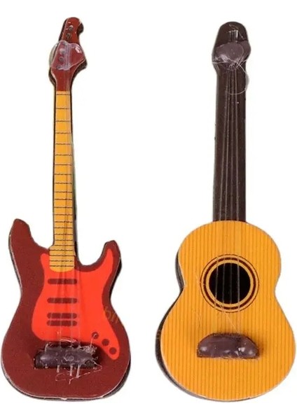 2 Adet Stili Kaldır Bebek Evi Aksesuarları Minyatürler Keman Gitar Müzik Aletleri Model Oyuncaklar Bebekler Barbie Evi Aksesuarları Için Mobilya (Yurt Dışından) fiyatları
