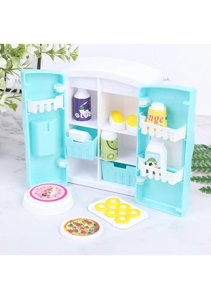 F Stili 1:12 Simülasyon Minyatür Mobilya Oyuncak Bebek Dollhouse Buzdolabı Masa Yemek (Yurt Dışından) modelleri