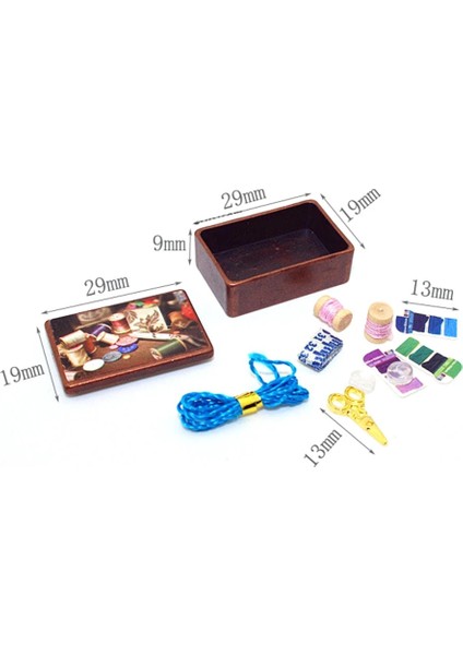 G Tarzı Dollhouse Minyatür Dikiş Kutusu Mini Konu Veya Cetvel Oyuncak OB11 Bjd Blyth Gsc Bebek Evi Aksesuarları Dekorasyon (Yurt Dışından) fiyatları