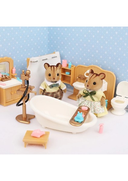 B12 Stili Dıy Miniatura Dollhouse Mobilya Orman Hayvan Aile Villa Bebek Bebekler Oyuncak Bebek Evi Çocuklar Için Mini Yatak Odası Takımı Hediyeler (Yurt Dışından)