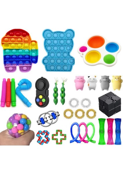 3 Adet Tarzı 73 Stiller Üst Fidget Oyuncaklar Paketi Anti Stres Oyuncak Seti Yetişkin Çocuklar Için Mermer Kabartma Hediye Duyusal Antistres Kabartma Figet Oyuncak Kutusu (Yurt Dışından)