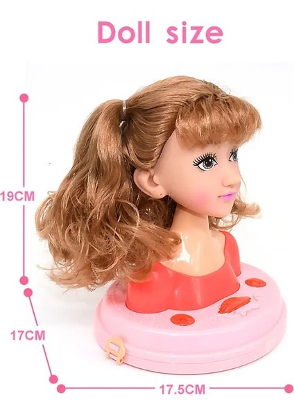 MY338-3 Hediye Stili ile Çocuklar Moda Oyuncak Çocuk Makyaj Pretend Playset Şekillendirici Kafa Bebek Saç Güzellik Oyunu Saç Kurutma Makinesi ile Kızlar Için Doğum Günü Hediyesi (Yurt Dışından) indirimleri