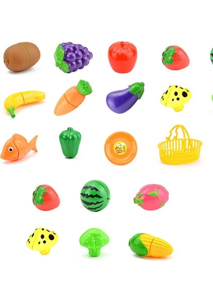 12 Adet Tarzı Pcsset Seçin Plastik Mutfak Oyuncakları Rol Yapma Meyve Sebze Oyuncak Kesme Gıda Çocuklar Mutfak Oyun Oyuncak Pretend (Yurt Dışından)