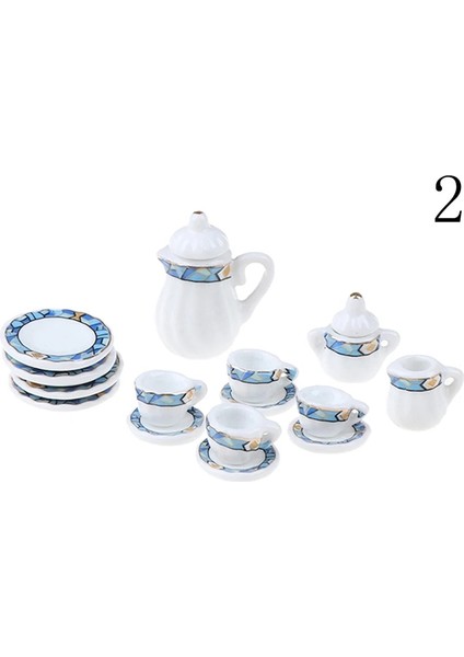 Kumral Tarzı 1:12 Minyatür Orcelain Çay Bardağı Seti Chintz Çiçek Sofra Mutfak Dollhouse (Yurt Dışından)