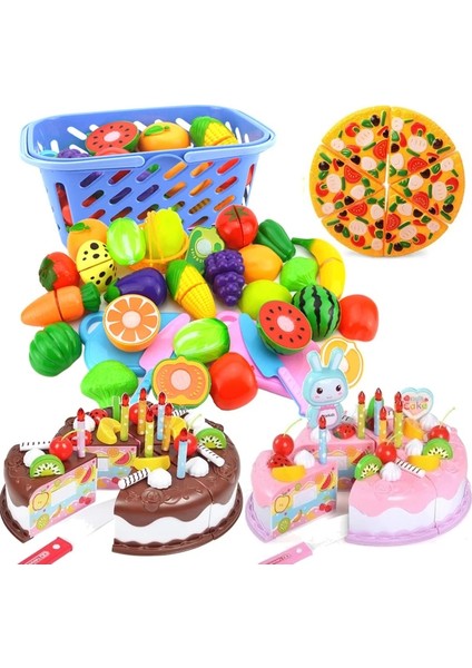 4 Adet Set Stili Çocuklar Mutfak Plastik Gıda Oyuncak Dıy Kek Oyuncak Kesme Meyve Sebze Gıda Çocuklar Için Oyuncaklar Oyna Pretend Eğitici Hediye (Yurt Dışından)