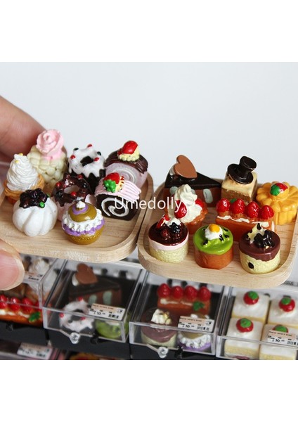 Turuncu Tarzı 1:6 Ölçekli Kawaii Minyatür Dollhouse Kek Dükkanı Pastane Mini Barbie Barbie Için Bjd Bebek Mutfak Aksesuarları Oyuncak (Yurt Dışından) modelleri