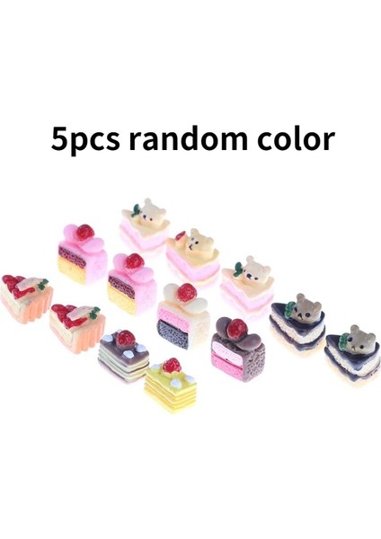 5 Adet Tarzı Adet Güzel Mini Kekler 1:12 Bebek Bebek Ev Mutfak Oyuncaklar Kız Sahne Modeli Pasta Biblosu Dollhouse Mutfak Oyuncak Aksesuarları (Yurt Dışından)