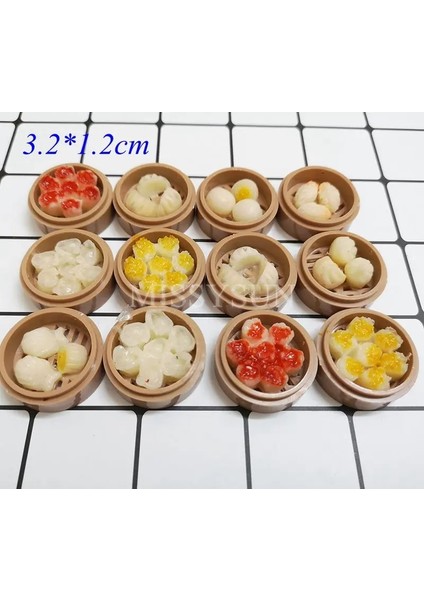 Erişte Tarzı 2 Adet Minyatür Dollhouse 1:6 Ölçekli Çin Pirinç Mes Mutfağı Tatlı Erişte Bebek Mutfak Oyuncaklar Için Gıda Pretend (Yurt Dışından)