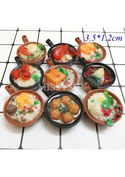 Erişte Tarzı 2 Adet Minyatür Dollhouse 1:6 Ölçekli Çin Pirinç Mes Mutfağı Tatlı Erişte Bebek Mutfak Oyuncaklar Için Gıda Pretend (Yurt Dışından)