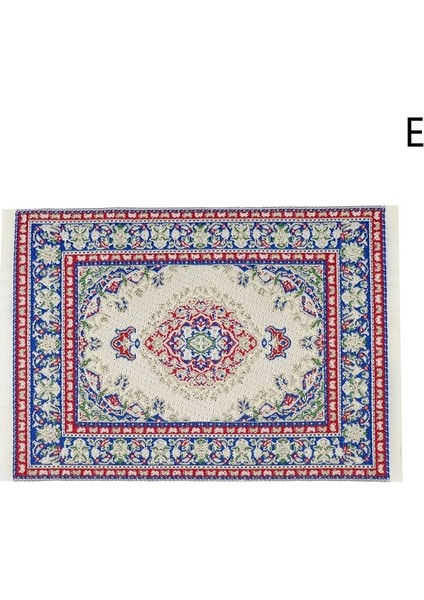 Resim Stili Olarak Dokuma El Türk Halıları Bebek Evi Mini Halı Paspas Minyatür Dekor Zemin Kaplamaları 1:12 Ölçekli Dıy Dollhouse Aksesuarları Kitleri (Yurt Dışından)