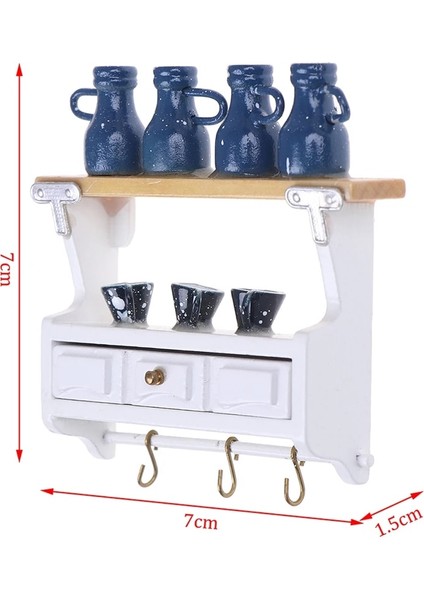 1 Takım Tarzı 1 Adet Minyatür Depolama Raf Dolabı Banyo Liveroom Yatak Odası Mutfak Mobilyası Kitleri Ev ve Yaşam Için Ale Dollhouse (Yurt Dışından)