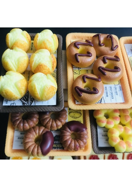 Stil5 Stil 1:12 Evcilik Minyatür Ekmek Mmulation Blyth Barbies Için Donut Tost Bjd Bebek Evi Oyun Mutfak Oyuncaklar Aksesuarları (Yurt Dışından) indirimleri