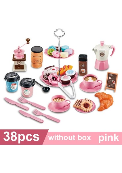 Bc Pembe 38 Adet Tarzı Mutfak Oyuncaklar Simülasyon Gıda Tost Makinesi Ekmek Kahve Kek Çocuklar Için Oyna Pretend Kahve Makinesi Oyuncak Seti Oyunu Çocuklar Noel Hediyesi (Yurt Dışından)