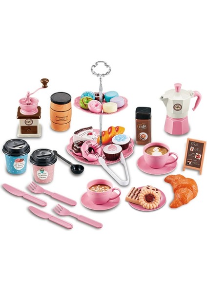 Bc Pembe 38 Adet Tarzı Mutfak Oyuncaklar Simülasyon Gıda Tost Makinesi Ekmek Kahve Kek Çocuklar Için Oyna Pretend Kahve Makinesi Oyuncak Seti Oyunu Çocuklar Noel Hediyesi (Yurt Dışından)