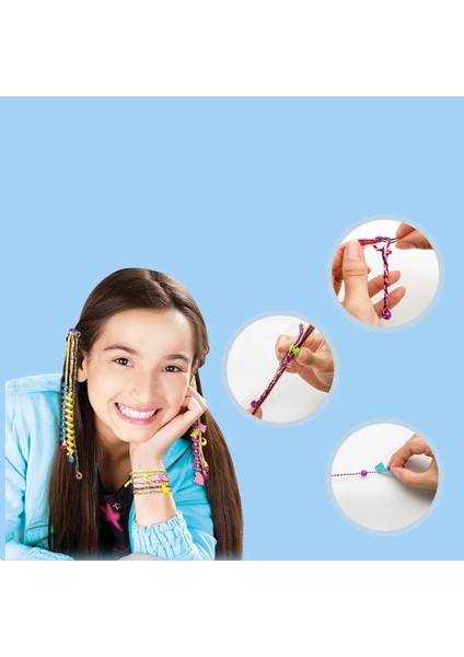 A1 Stili Kız Oyuncak Moda Örgü Saç Aksesuarları Renkli Giydirme Çocuk Oyuncakları Çocuklar Için Diy Oyuncak Kız Hediye Eğitici Güzellik Oyuncakları (Yurt Dışından)