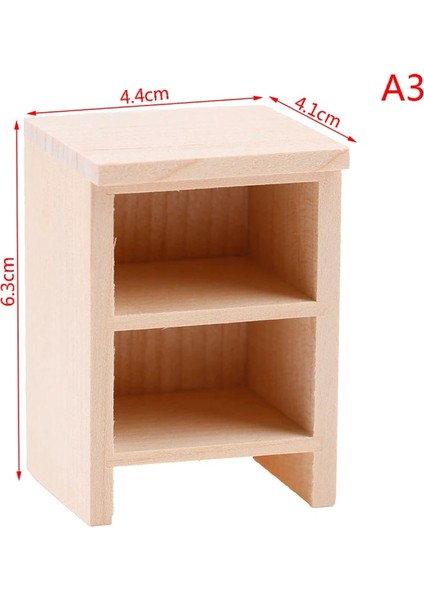 Çikolata Tarzı 1 Adet Minyatür Depolama Raf Dolabı Banyo Liveroom Yatak Odası Mutfak Mobilyası Kitleri Ev ve Yaşam Için Ale Dollhouse (Yurt Dışından)