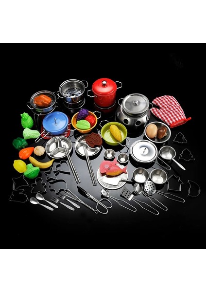 Simülasyon 25 Adet Tarzı Paslanmaz Çelik Çocuk Evi Mutfak Oyuncak Pişirme Tencere Çocuklar Mutfak Playset Oyna Pretend - Çocuklar Için Gümüş Oyuncaklar (Yurt Dışından) fırsatları