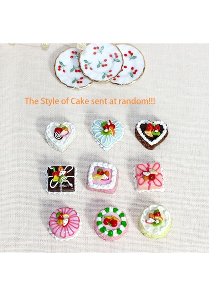 1 Adet Yılbaşı Pastası Stili 1:12 Minyatür Dollhouse Gıda Cadılar Bayramı Veya Noel Meyve Çikolatalı Kek + Blyth Barbies Için Tabağı Bjd Bebek Aksesuarları (Yurt Dışından) modelleri