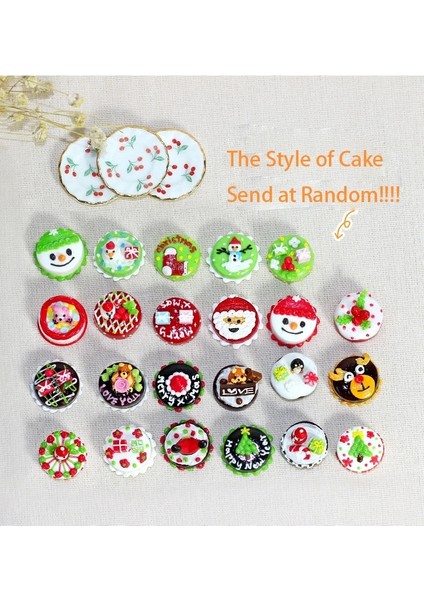 1 Adet Yılbaşı Pastası Stili 1:12 Minyatür Dollhouse Gıda Cadılar Bayramı Veya Noel Meyve Çikolatalı Kek + Blyth Barbies Için Tabağı Bjd Bebek Aksesuarları (Yurt Dışından) fırsatları