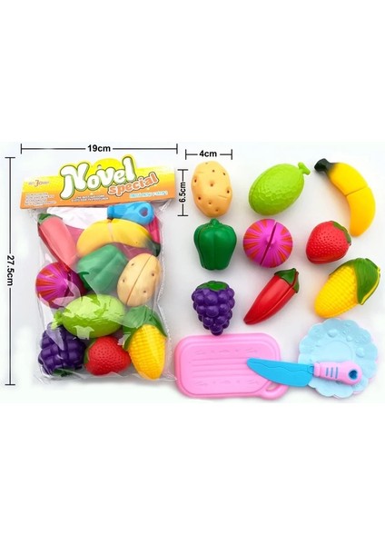 12 Adet Tarzı 1 Takım Çocuk Oyun Evi Oyuncak Kesim Meyve Plastik Sebzeler Mutfak Bebek Klasik Çocuk Oyuncakları Playset Eğitici Oyuncaklar Pretend (Yurt Dışından)