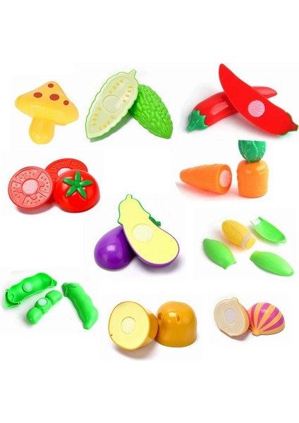 No.16 Tarzı Oyna Pretend Mutfak Sebze Oyuncak Minyatür Sahte Gıda Domates Havuç Lahana Patates Mısır Biber Modeli Kız Oyuncaklar Çocuklar Için 29 (Yurt Dışından)