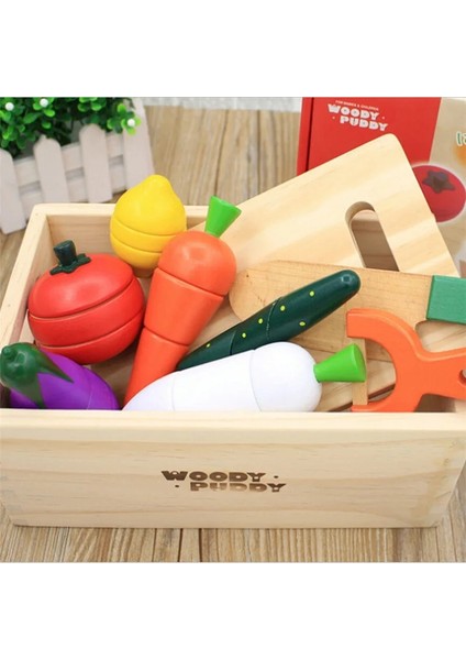 B Tarzı Montessori Kesilmiş Meyve ve Sebze Oyuncaklar Ahşap Klasik Oyun Simülasyon Mutfak Serisi Oyuncaklar Erken Eğitim Hediye Oyun Evi Oyuncak (Yurt Dışından)