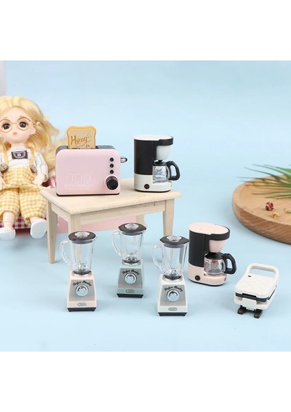 D Stili 1:12 Evcilik Mini Mutfak Elektrikli Oyuncak Kahve Makinesi Kahve Fincanı Cezve Simülasyon Mobilya Bebek Evi Aksesuarları (Yurt Dışından) modelleri