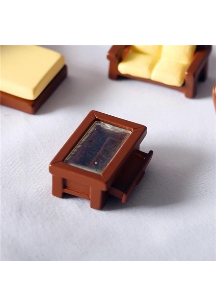 As Picture Shows Dollhouse Mini Ahşap Mobilya Bebekler Oyuncak Ev Mini Yatak Odası Takımı Dıy Miniatura Dollhouse Mobilya Çocuklar Için (Yurt Dışından)