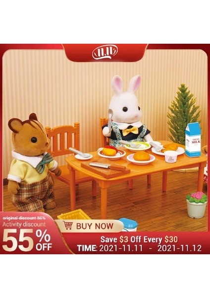 B07 Stili 1:12 Miniatura Dollhouse Mobilya Oyuncak Bebek Bebek Dıy Orman Aile Villa Dalgalanma Yatak Takımları Banyo Oyuncakları Kız Hediyeleri (Yurt Dışından)