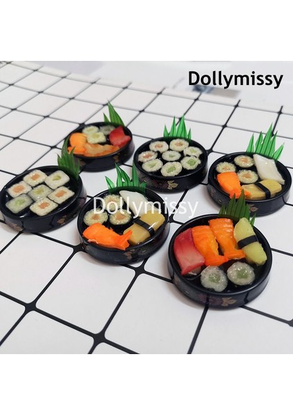 2 Adet Dollhouse Minyatür Gıda Janpanese Sushi Rice Gıda Pretend Dollhouse Dollhouse Dekor Blyth Barbies Için Bjd Bebek Mutfak Oyuncak (Yurt Dışından)