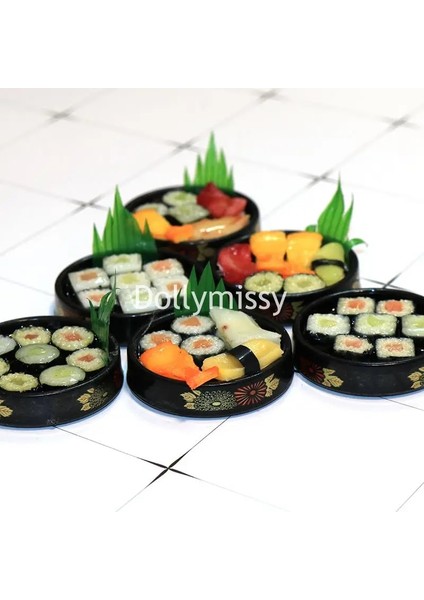 2 Adet Dollhouse Minyatür Gıda Janpanese Sushi Rice Gıda Pretend Dollhouse Dollhouse Dekor Blyth Barbies Için Bjd Bebek Mutfak Oyuncak (Yurt Dışından) modelleri