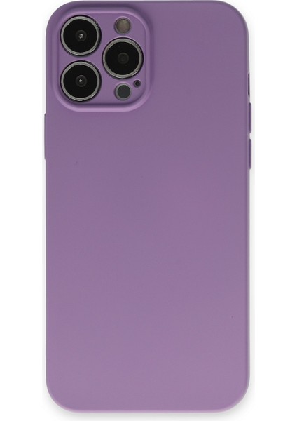 Iphone 13 Pro Kılıf Nano Içi Kadife Silikon - Koyu Lila 300099