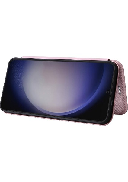 Samsung Galaxy S24 Ultra Tam Koruma Manyetik Karbon Fiber Telefon Kılıfı (Yurt Dışından)