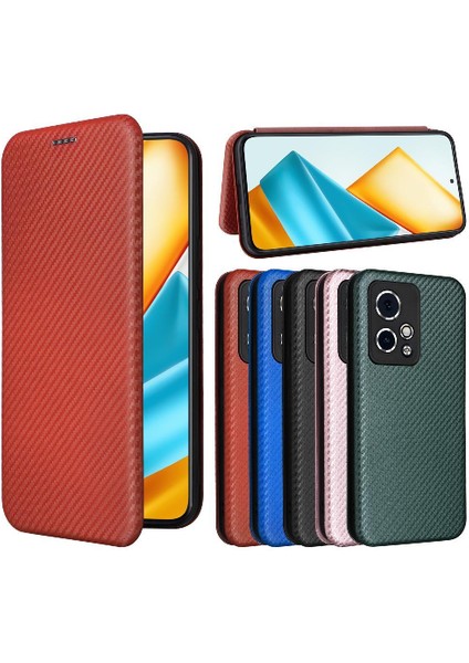 Kart Tutucu Kickstand Manyetik Karbon Fiber ile Onur 90 Gt Için Telefon Kılıfı (Yurt Dışından)