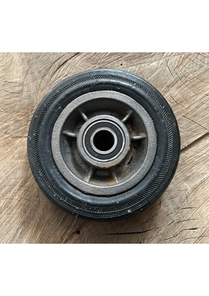 15CM Ağır Yük Taşıma Tekeri 600KG Döküm Teker El Arabası Tekeri 20MM