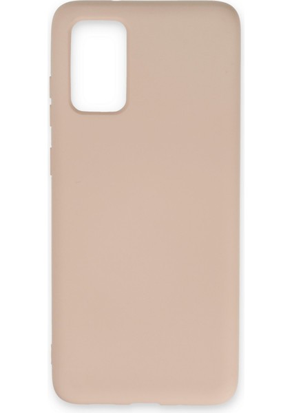 Samsung Galaxy S20 Plus Kılıf Nano Içi Kadife Silikon - Pudra 300099