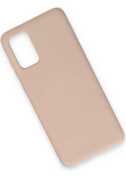 Samsung Galaxy S20 Plus Kılıf Nano Içi Kadife Silikon - Pudra 300099