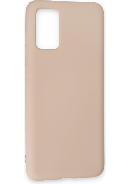 Samsung Galaxy S20 Plus Kılıf Nano Içi Kadife Silikon - Pudra 300099